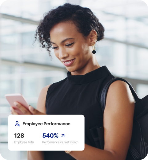 Employee dashboard and performance stats